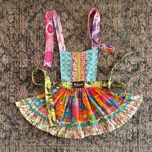 Matilda Jane Platinum Apron with elephants